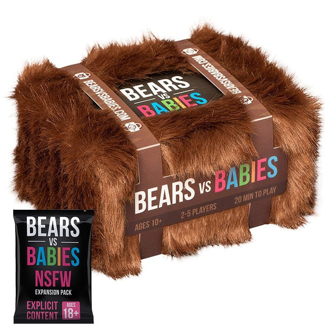 Bear VS Babie Board Game Parent child Interaction Cards Basic NSFW Expansion Pack Children Strategy Educational Toys Family