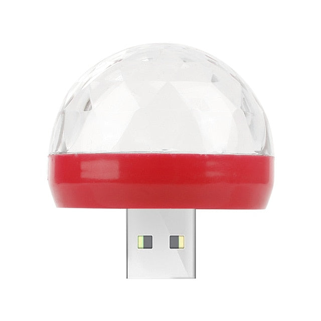 Mini USB LED Disco Stage Light Portable Family Party Magic Ball Colorful Light Bar Club Stage Effect Lamp For Mobile Phone