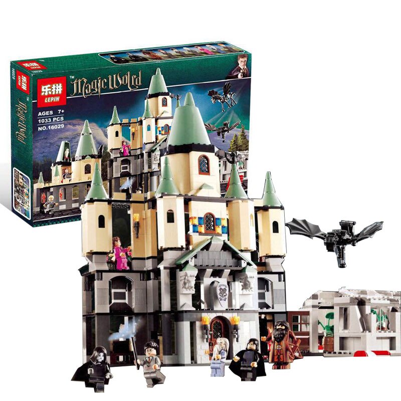 1033Pcs 16029 Model building kits compatible with lego Harry Potter Bricks Magic Hogwort Castle 3D blocks model building toy