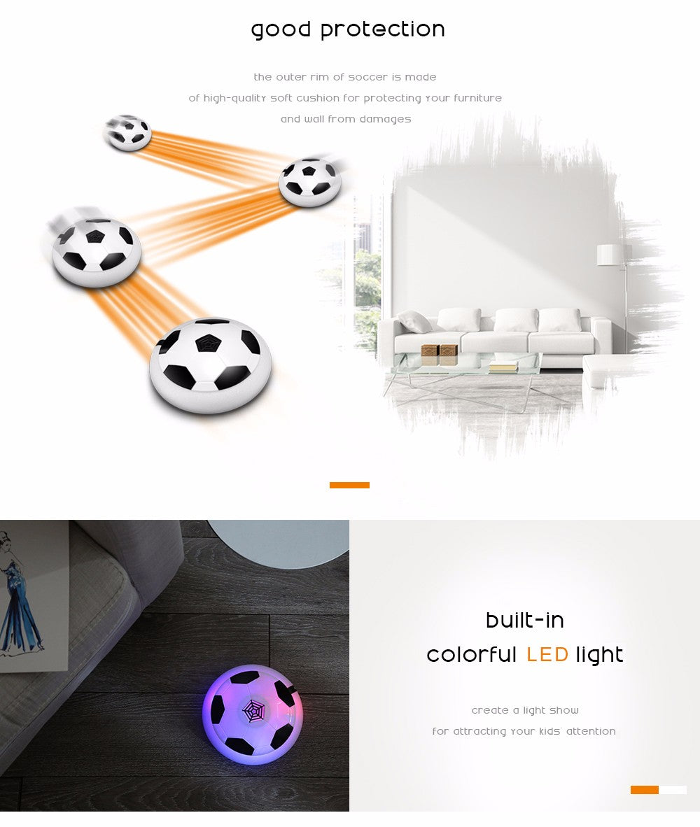 Hover Soccer - Fan Powered Hover Disk With LED lights