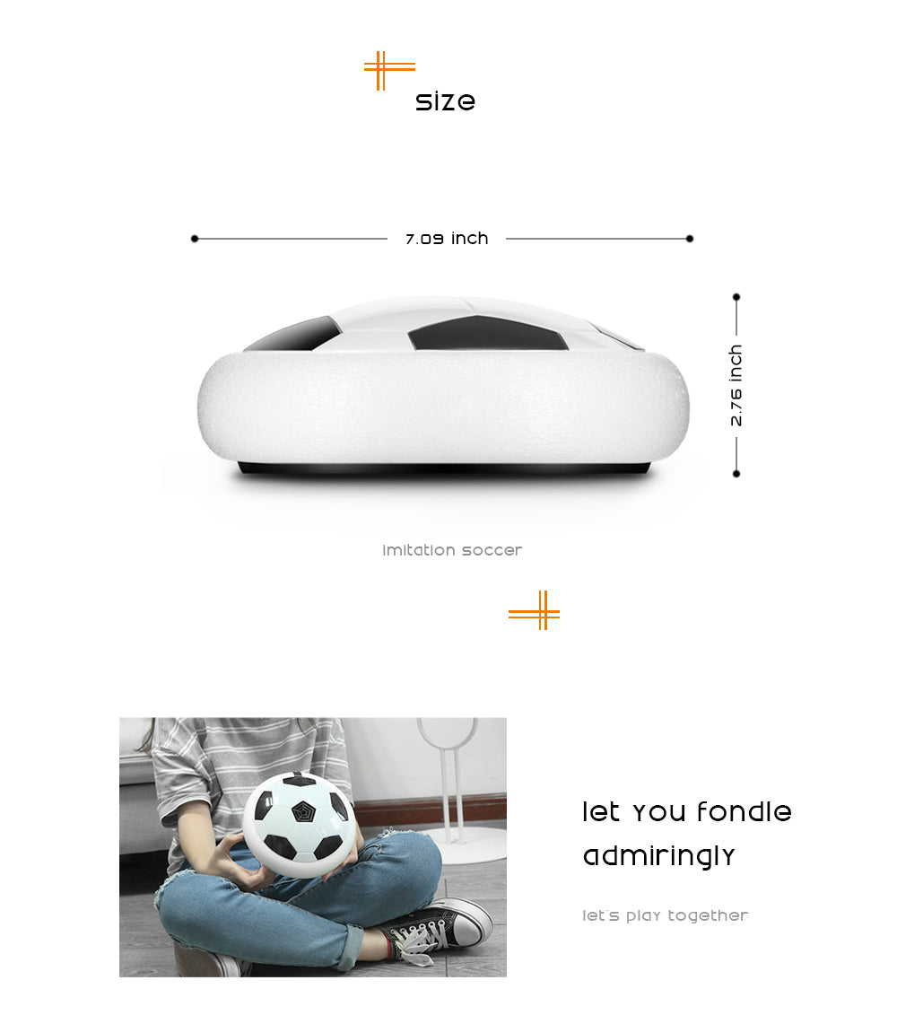 Hover Soccer - Fan Powered Hover Disk With LED lights