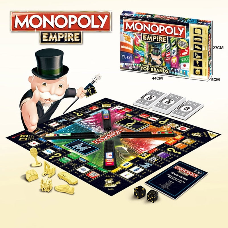 Educational Toys Classic English & Russian EMPIRE Monopoly Game Board Game