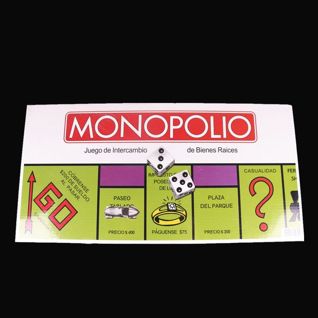 Educational Toys Classic English & Russian EMPIRE Monopoly Game Board Game