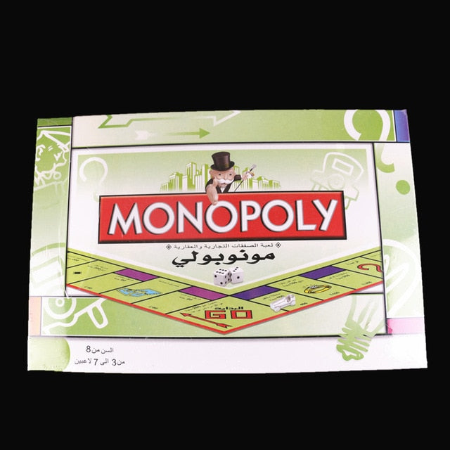 Educational Toys Classic English & Russian EMPIRE Monopoly Game Board Game