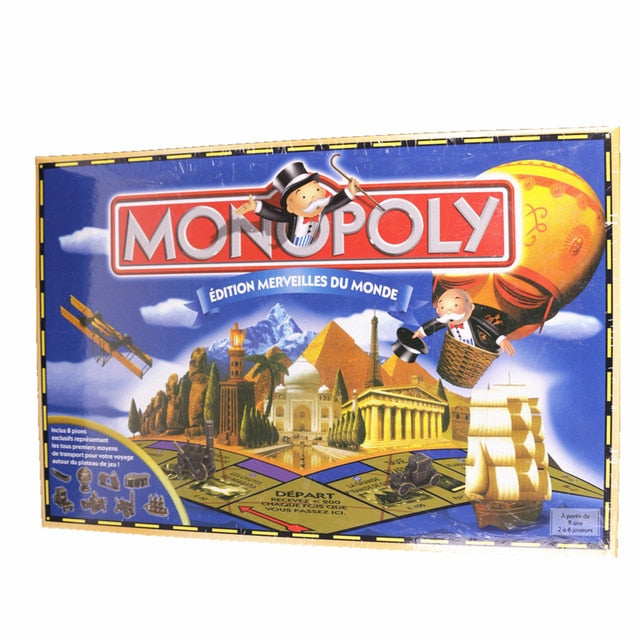 Educational Toys Classic English & Russian EMPIRE Monopoly Game Board Game