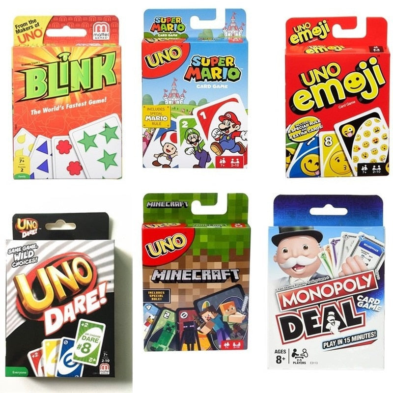 Mattel Games UNO Classic (Tin Box) Multiplayer Party Family Leisure UNO Poker Board Puzzle Games Cards Fun Poker Playing Cards