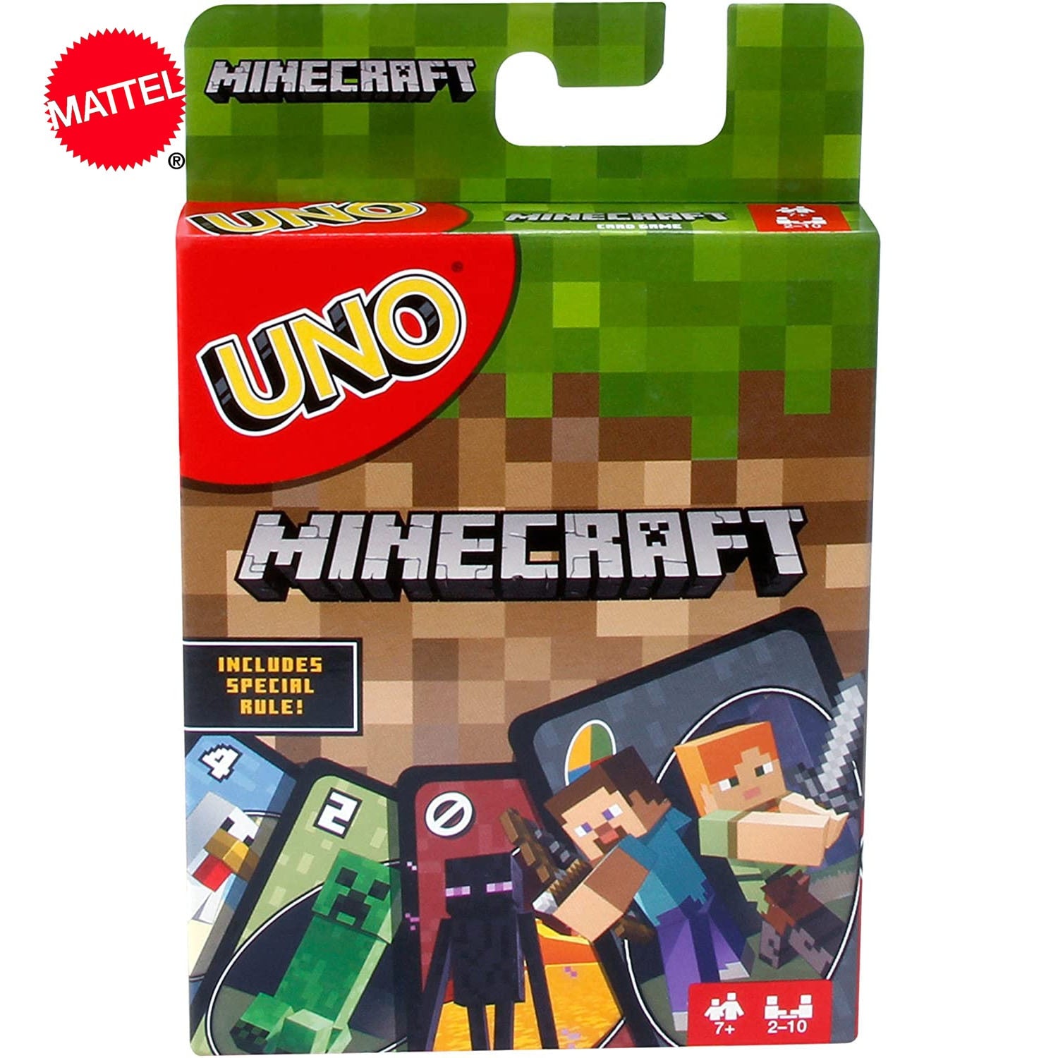 Mattel Games UNO Minecraft Card Game Fun High Fun Multiplayer Toy Designs Paying Board Game Card Family Party Toy