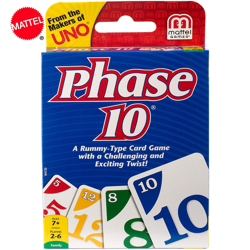 Topsale Puzzle Games Mattel genuine UNO Phase10 Family Funny Entertainment Board Game Fun Poker Playing Cards Gift Box Phase 10