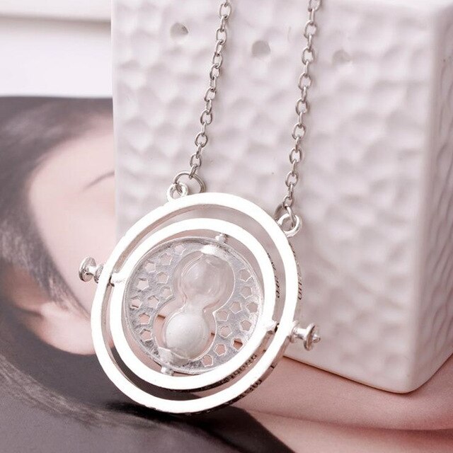 Harry time turner Potter necklace hourglass vintage pendant Hermione Granger for women lady girl wholesale