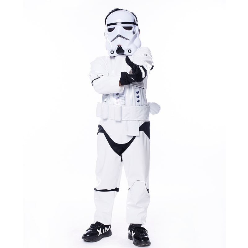 New Child Boy Deluxe Star Wars The Force Awakens Storm Troopers Cosplay Fancy Dress Kids Halloween Carnival Party Costume